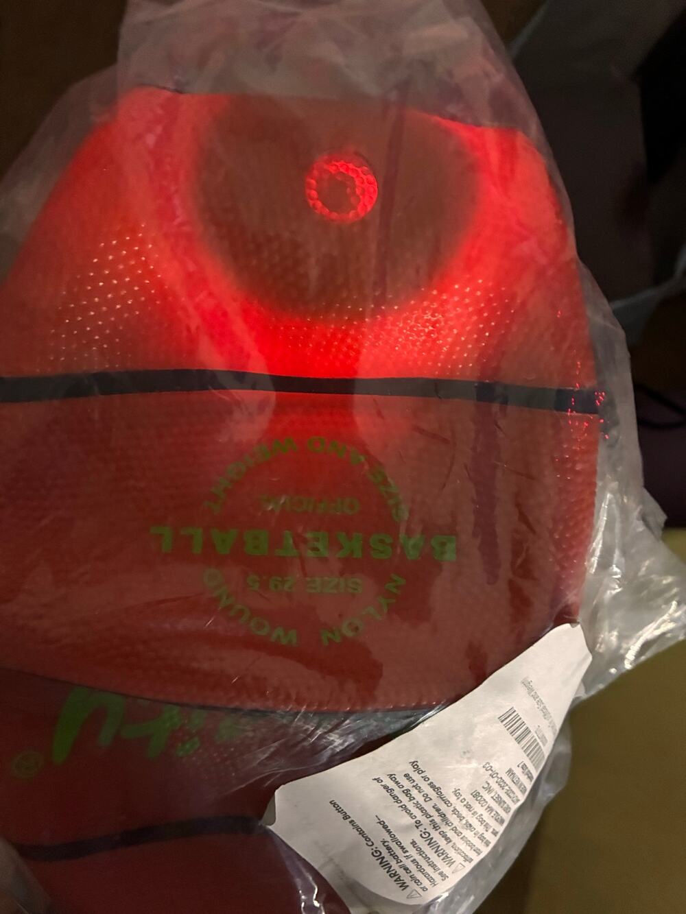 LED Light Up Basketball Official Size 7 29.5" Glow Basketball New Sealed
